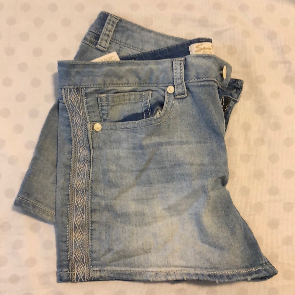 Denim shorts